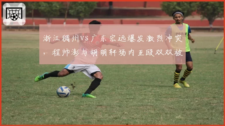 浙江稠州vs广东宏远爆发激烈冲突，程帅澎与胡明轩场内互殴双双被驱逐